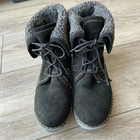 Sketchers Suede Leather Convertible Moto Combat Boots - Picture 4 of 15